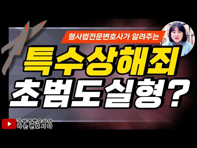 형사전문변호사가 알려주는 특수상해 처벌, 형량｜초범도 실형? - Youtube