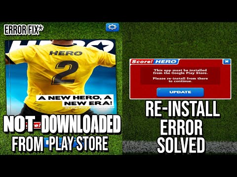 Score Hero 2 Game Error Re-Install From Google Play Store | Score Hero 2  Installation Error - Youtube