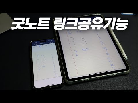 굿노트 링크 공유 기능으로 내 굿노트 작업 모두 보면서 협업하기