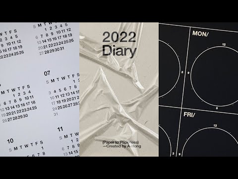 2022 아이패드 다이어리 📔 종이느낌 가득한 심플한 다이어리 ✶ 템플릿 무료공유 | 굿노트