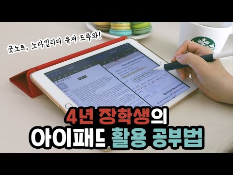 4년 장학생의 아이패드 활용 공부법 | 굿노트 노타빌리티 꿀팁 궁금하면 드루와 😉