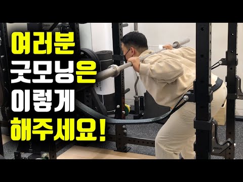 스쿼트, 데드리프트 허리통증의 치료약! 굿모닝