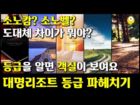 대명리조트 예약전 알아두면 좋은 정보 | 대명리조트 소노캄과 소노벨의 차이와 노블리안 | 대명리조트 가격별 객실 비교 | 대명리조트 종류 알아보기 | 대명콘도 종류 알아보기