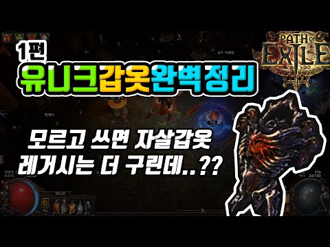 【POE】 이번엔 유니크 갑옷!! 완벽정리 1편! 모르고 쓰면 안되는 갑옷, 레거시가 더 구리다..?! :: 패스오브엑자일 :: Path of Exile :: 메마름의 시대