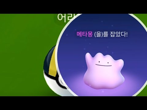 [포켓몬고] 메타몽 잡는 방법 & 메타몽 변신 종류