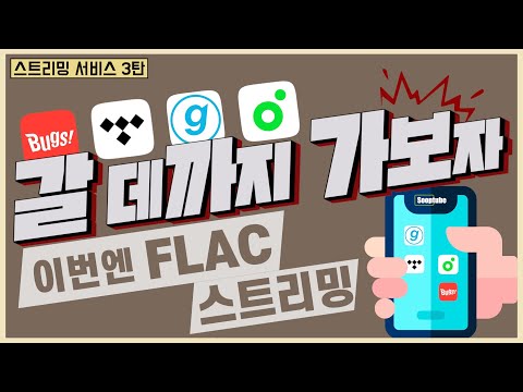 스트리밍 서비스 음질 비교! 3탄! 고음질음원 FLAC 갈 데까지 가보자!