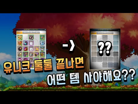 [메이플] 6차 후 해방스펙?? 유니크둘둘 ~ 레전둘둘은 어떻게 템을 맞춰야 할까요?? / [인울 템진단]