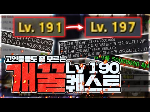 고인물도 잘 모르는 헤이븐 주간퀘스트의 숨겨진 꿀팁!! / 190레벨대 폭풍렙업