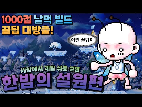 [메이플] - 플래그 1000점 날먹 빌드 - 한밤의 설원 공략편