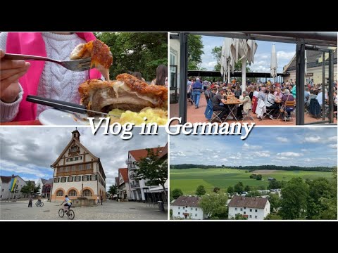 VLOG 독일일상🇩🇪 | 메칭엔 아울렛 / 가성비 최고 호텔 / 분위기와 맛 모두 충족 (학세 맛집) / 여유로운 암머제의 풍경