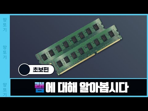 램 구매시 참고할 점 (초보편)