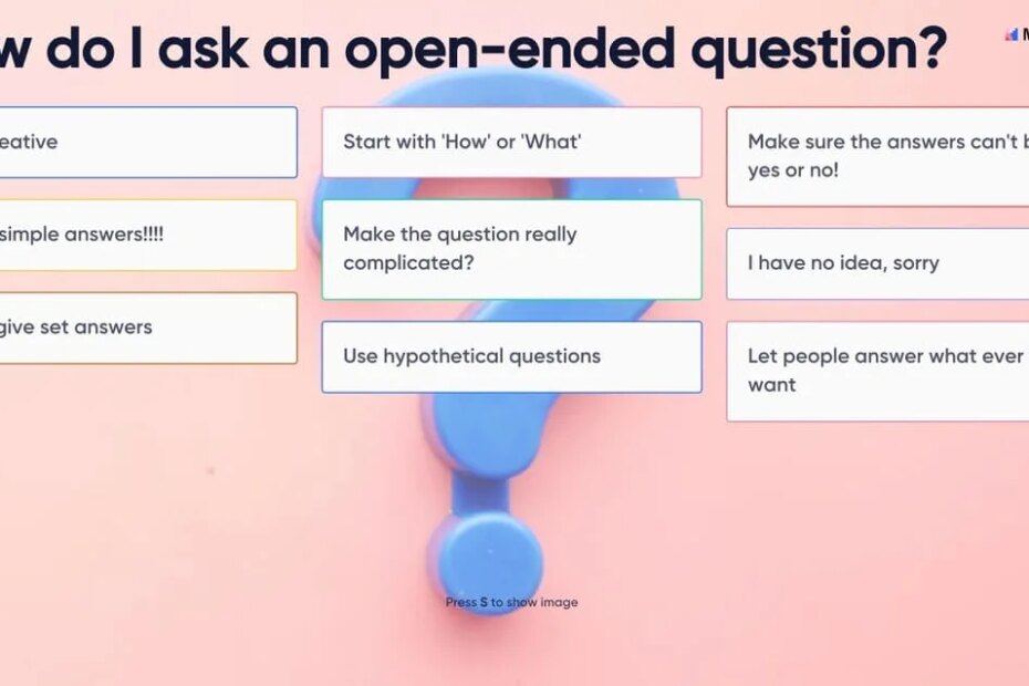 How To Ask Open-Ended Questions: 20 Examples - Mentimeter