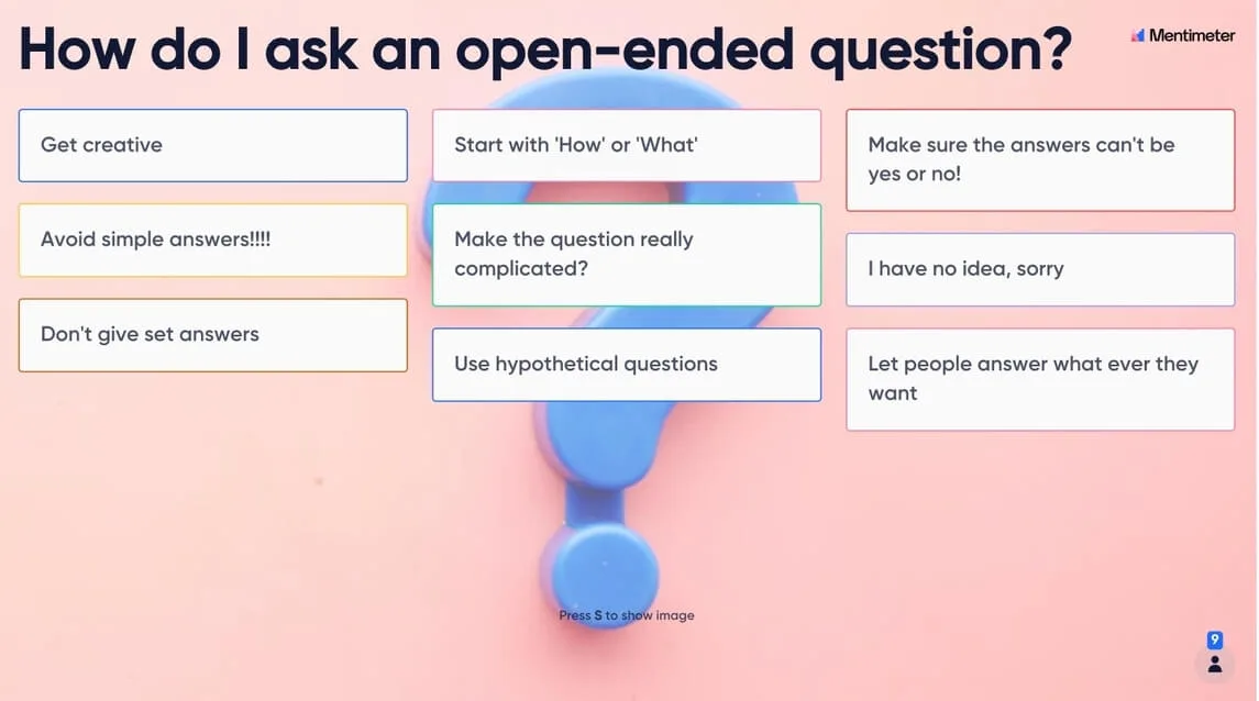 How To Ask Open-Ended Questions: 20 Examples - Mentimeter