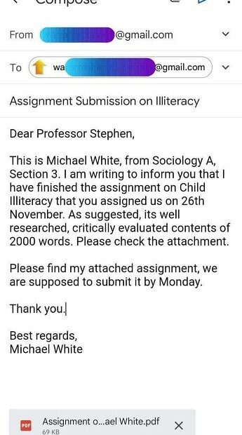 How To Write An Email To Submit An Assignment In 10 Min.