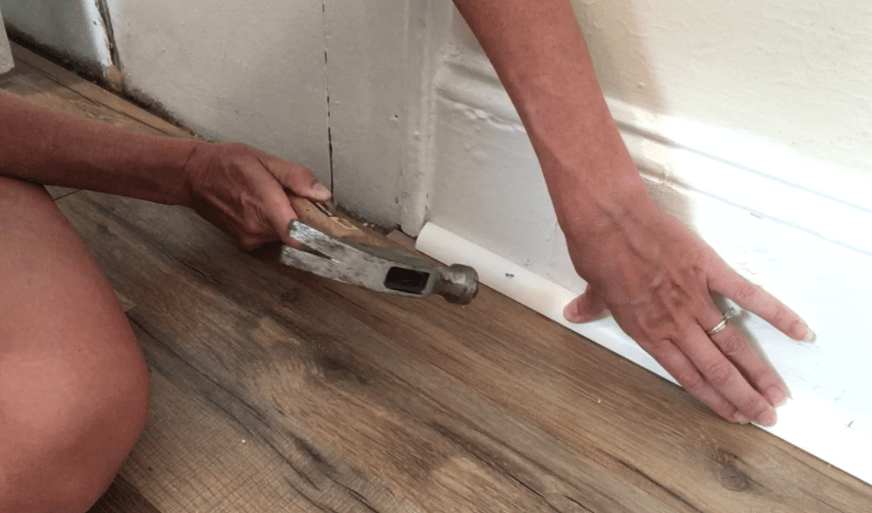 How To Install Quarter Round Molding With A Hammer And Nails | Cabana State  Of Mind