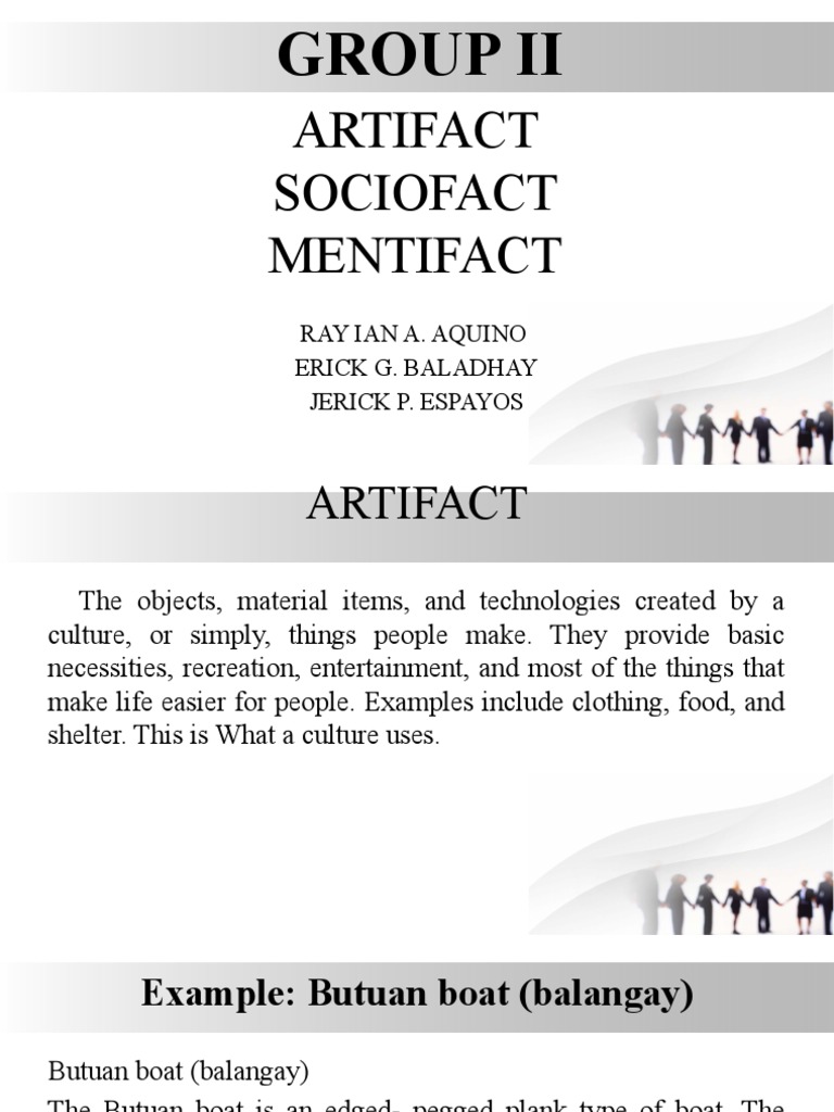 Artifact Sociofact Mentifact | Pdf