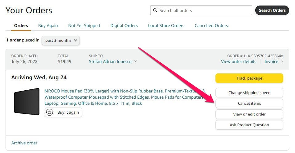 How To Cancel An Amazon Order On Desktop Or Mobile