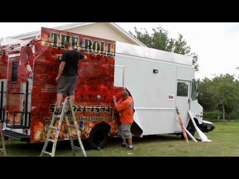 The Rolling Stove - Food Truck - Vehicle Wrap by Signs-Stripes.com