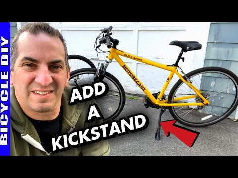 How To Add A Kickstand To A Bike - Youtube