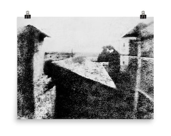 The First Photograph Ever Taken Vintage Photography Poster - Etsy