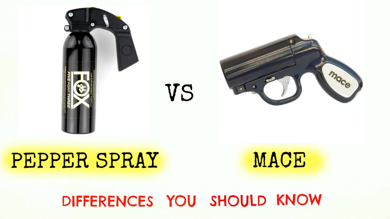 Pepper Spray Vs. Mace - Important Differences - Youtube