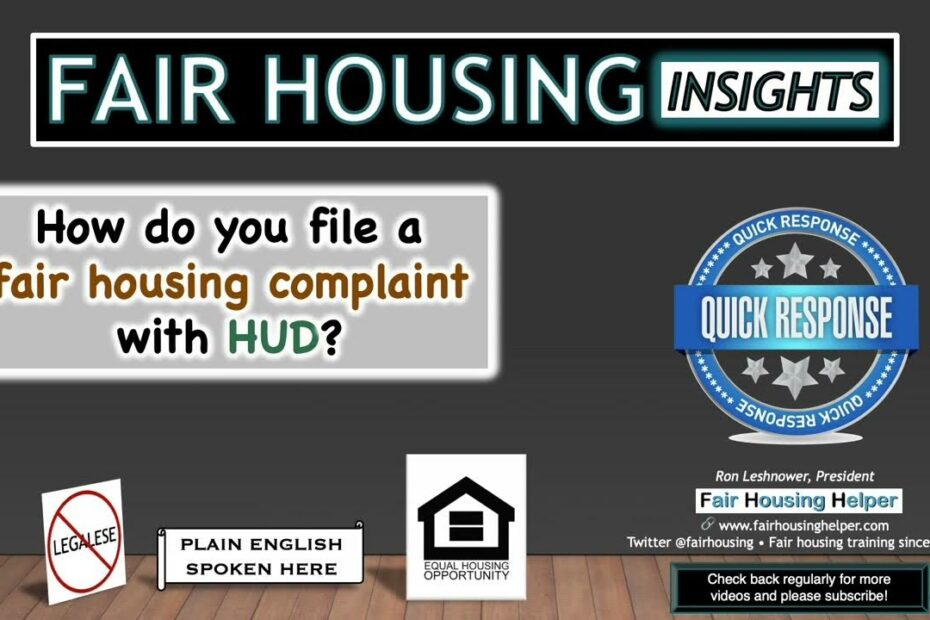 How Do You File A Fair Housing Complaint With Hud? - Youtube