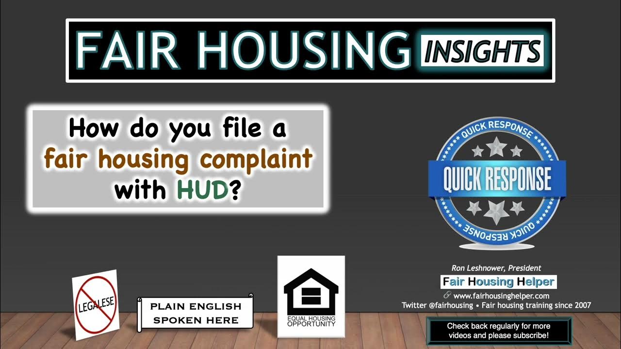 How Do You File A Fair Housing Complaint With Hud? - Youtube