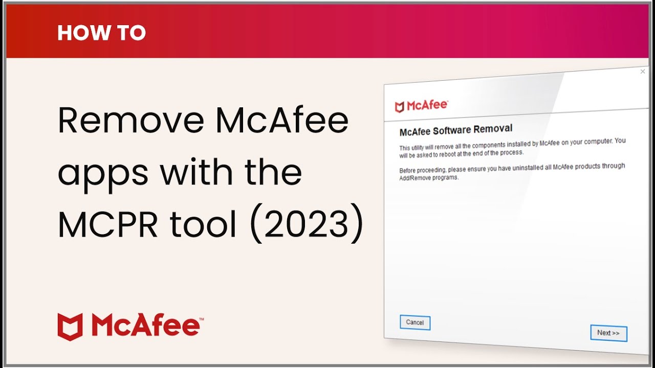 Mcafee Kb - How To Remove Mcafee Products From A Windows Pc