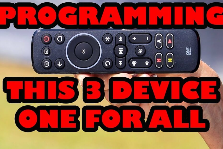 Programming Your One For All Universal Remote Control To Any Device! -  Youtube