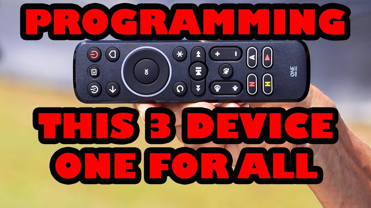 Programming Your One For All Universal Remote Control To Any Device! -  Youtube