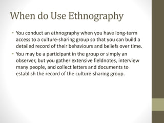 Tslb3143 Topic 1E Ethnography Research