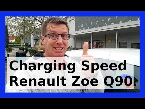 🔴 Renault Zoe Q90 41 kWh battery - charging with 43 kW from 30 to 75 percent SOC