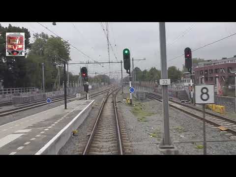 Meerijden met de machinist van Rotterdam naar Utrecht. (zonder snelheidsmeter)