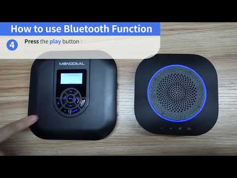 How to Connect the MD602 CD Player with Bluetooth Speakers