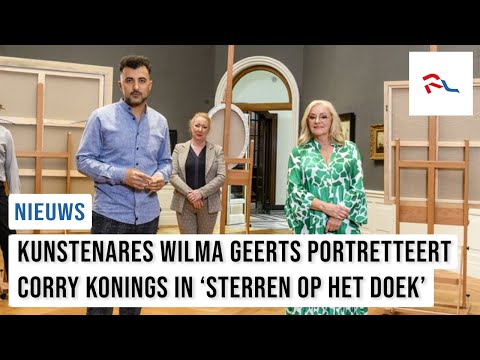 Wilma Geerts in 'Sterren op het Doek' en portretteert Corry Konings