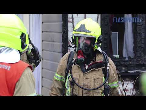 Schade aan woningen na schuurbrand - Van der Driftstraat Vlaardingen