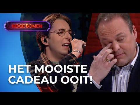 Frans Bauer zeer EMOTIONEEL door PRACHTIG OPTREDEN van zoon Christiaan Bauer | Hoge Bomen