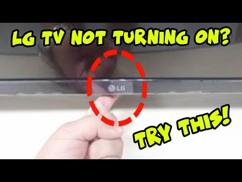 How to Fix Your LG Smart TV That Won't Turn On - Black Screen Problem