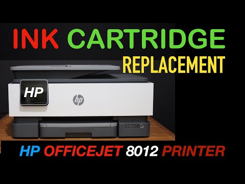 HP OfficeJet 8012 Ink Cartridge Installation/ Replacement !!