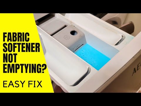 Washing machine fabric softener dispenser not emptying? Easy fix