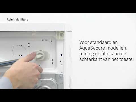 Wat te doen indien de wasmachine zich niet vult met water