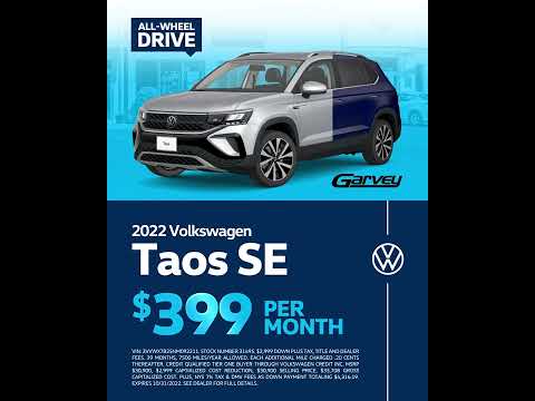 Lease a 2022 Volkswagen Taos SE for $399 Per Month at Garvey VW!