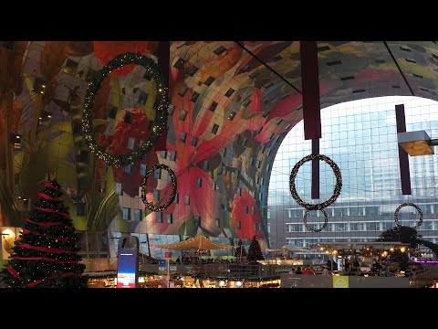 MARKTHAL | MARKETHALL ROTTERDAM 4K | اجمل  مبنى سكني وتجاري في روتردام