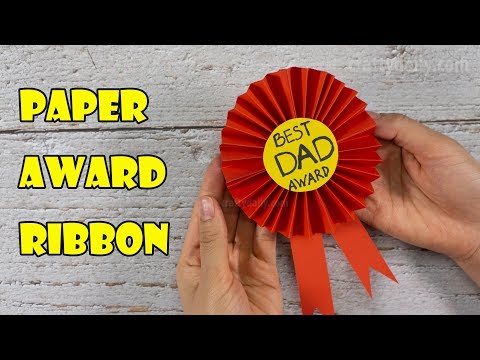 Award Ribbon For Dad | DIY Father's day gift ideas | How to make Award Ribbon