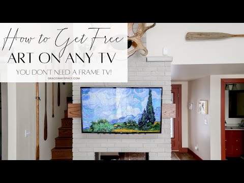 How to Display Free Art on a Smart TV | Not Specific to the Frame TV!