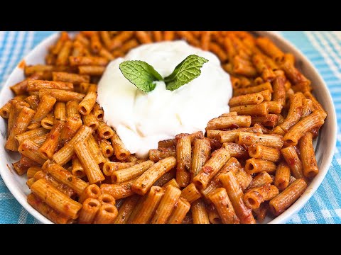 Turkish Way of Macaroni With Paste Sauce ! Must Try ! Mükemmel Bir Salçalı Makarna Tarifi !