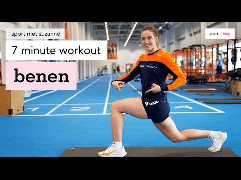 Benen & Billen 7 minute workout: trainen met Suzanne Schulting 💪🏼🥵 | 7 minute workout