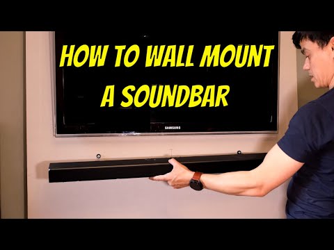 How to Wall Mount a Soundbar, Samsung HW Q600A