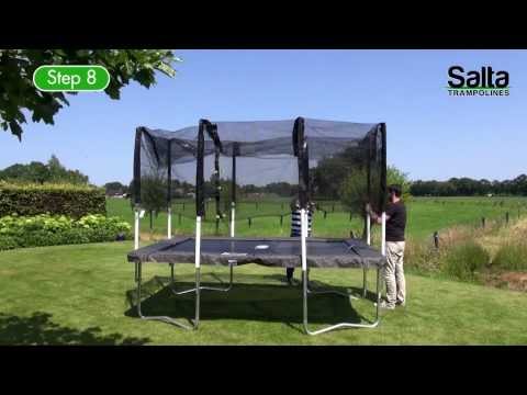 Salta Rechthoekige Trampoline met veiligheidsnet | Opbouwinstructies | Trampolines.nl